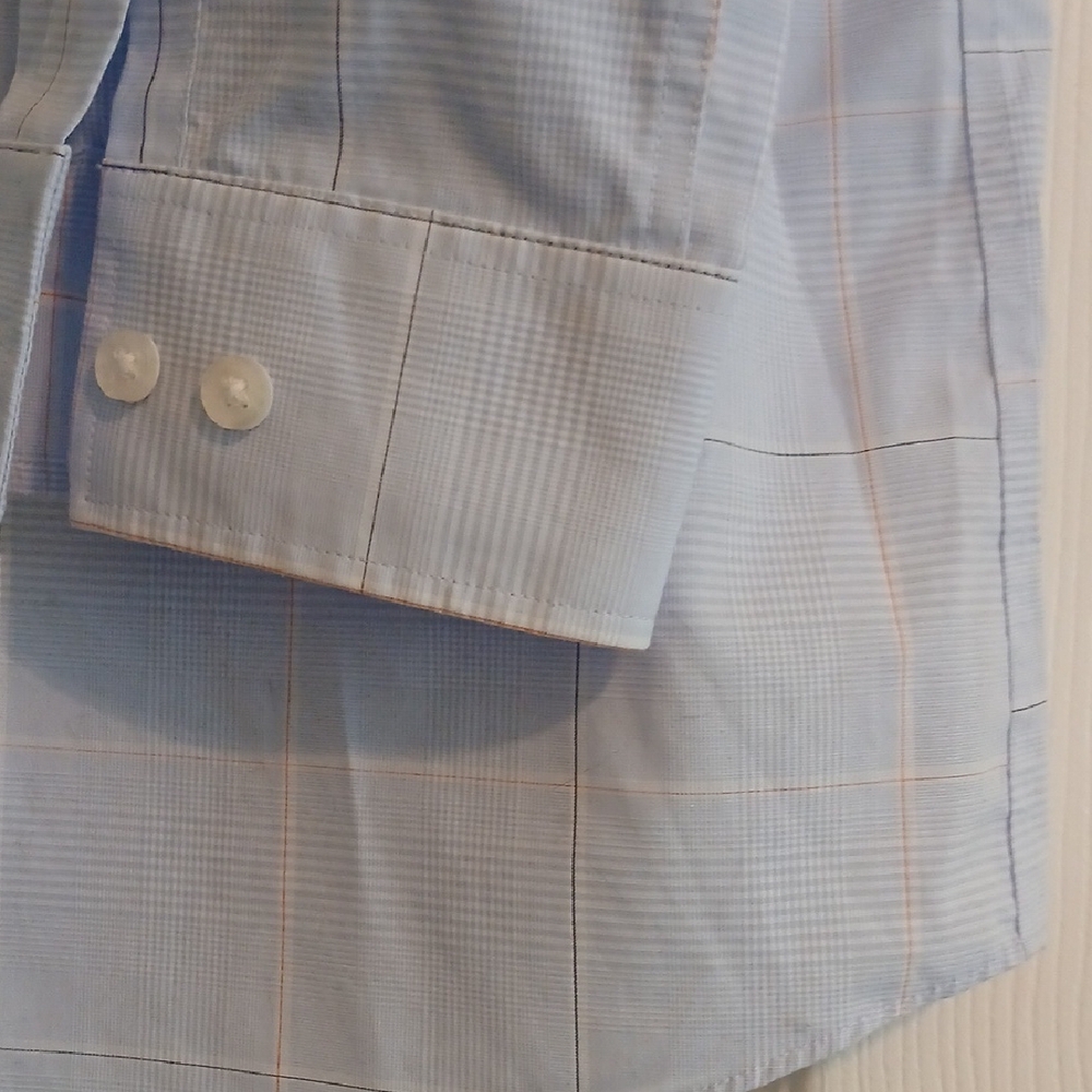 MICHAEL Michael Kors Blue Dress Shirt Classic Fit - Picture 3 of 3